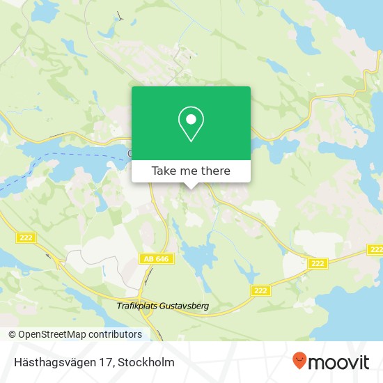 Hästhagsvägen 17 map