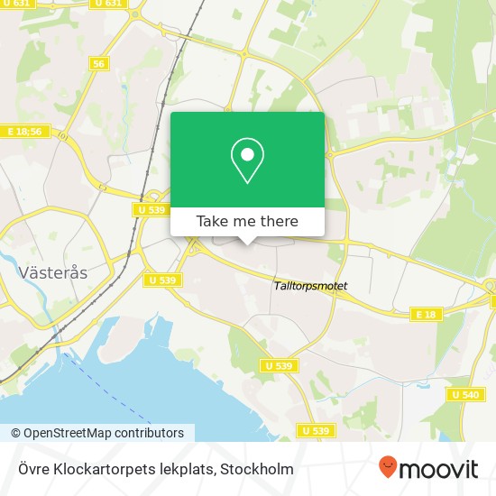 Övre Klockartorpets lekplats map