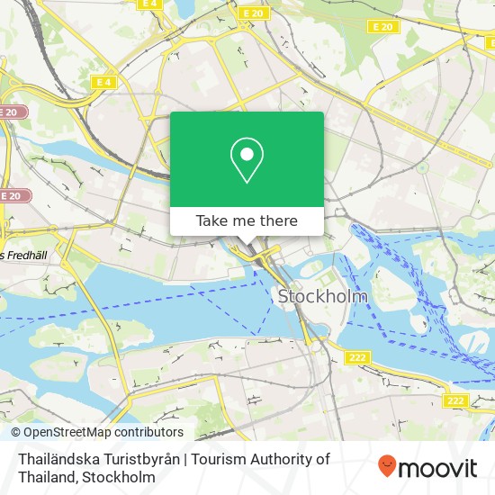 Thailändska Turistbyrån | Tourism Authority of Thailand map