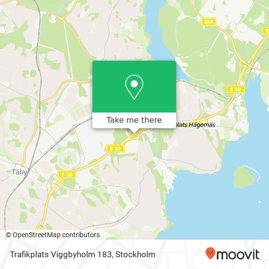 Trafikplats Viggbyholm 183 map