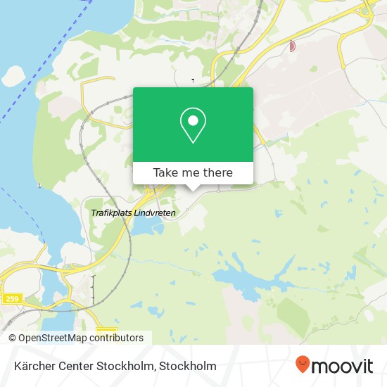 Kärcher Center Stockholm map