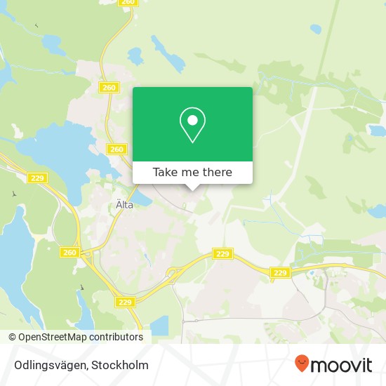 Odlingsvägen map