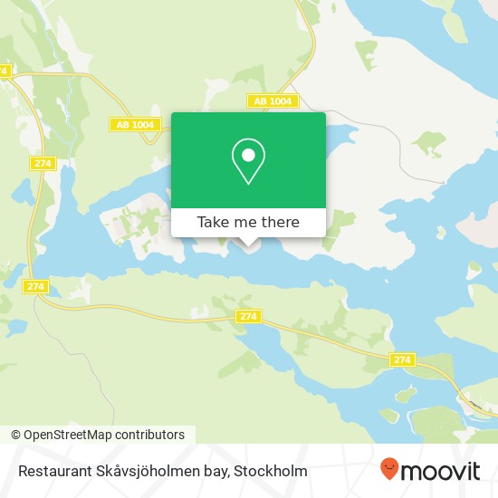 Restaurant Skåvsjöholmen bay map