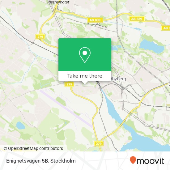 Enighetsvägen 5B map