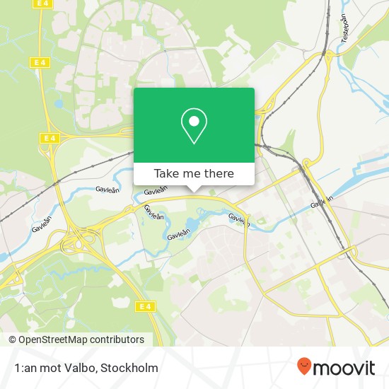 1:an mot Valbo map