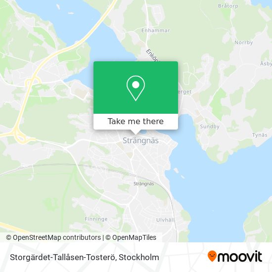 Storgärdet-Tallåsen-Tosterö map
