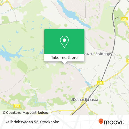 Källbrinksvägen 55 map