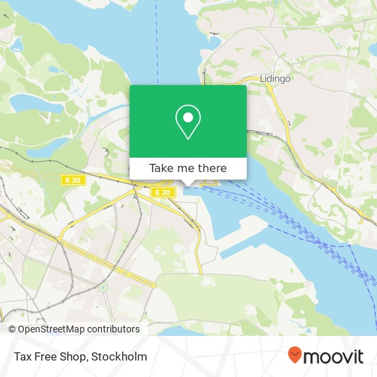 Tax Free Shop map