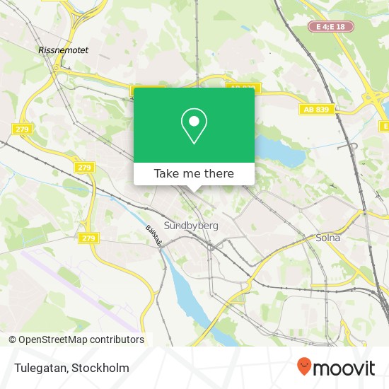 Tulegatan map