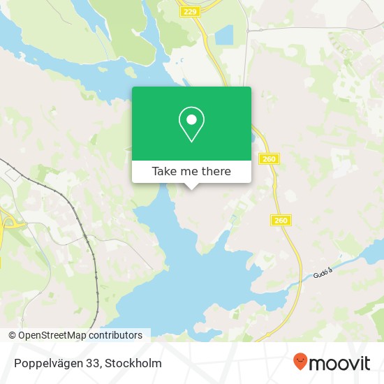 Poppelvägen 33 map