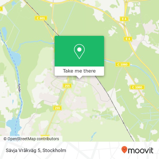 Sävja Vråkväg 5 map