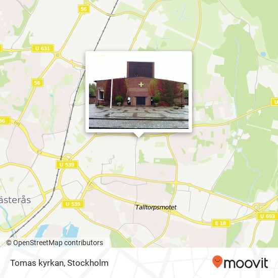 Tomas kyrkan map