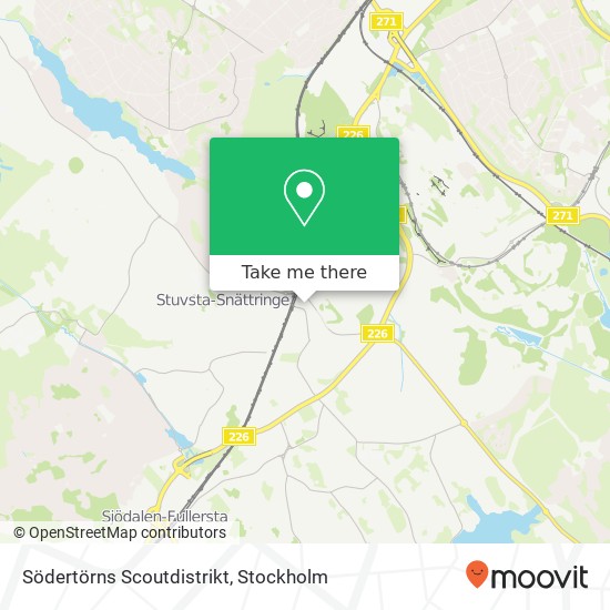 Södertörns Scoutdistrikt map