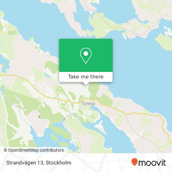 Strandvägen 13 map