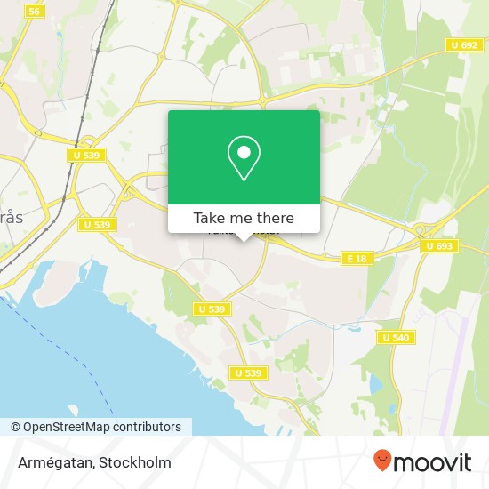 Armégatan map