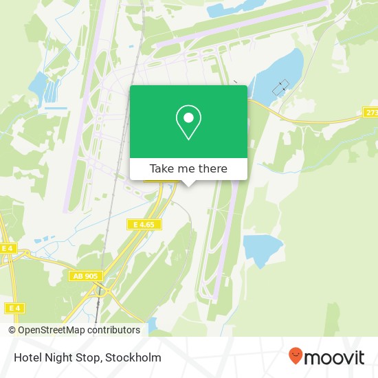 Hotel Night Stop map