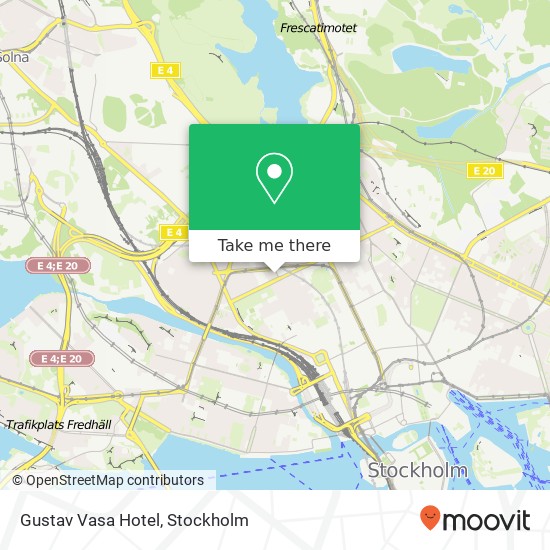 Gustav Vasa Hotel map