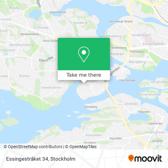 Essingestråket 34 map