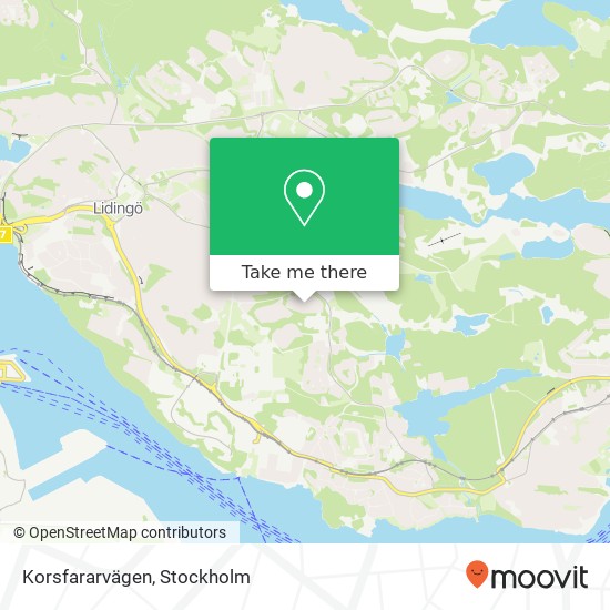 Korsfararvägen map