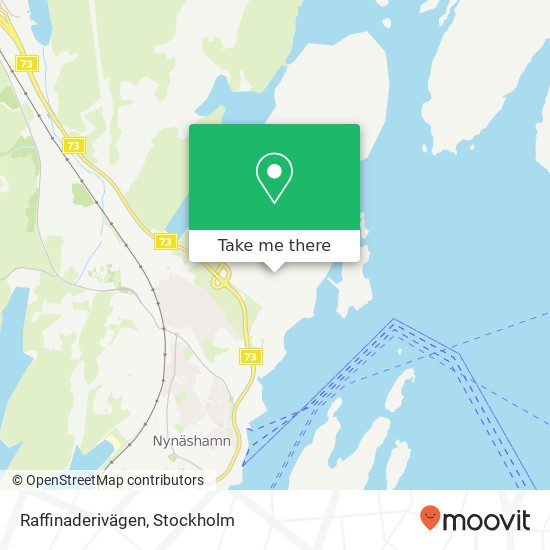 Raffinaderivägen map