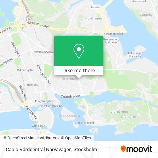 Capio Vårdcentral Narvavägen map
