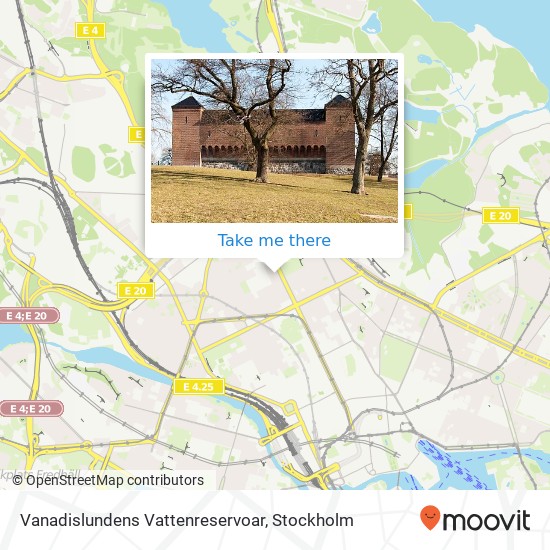 Vanadislundens Vattenreservoar map