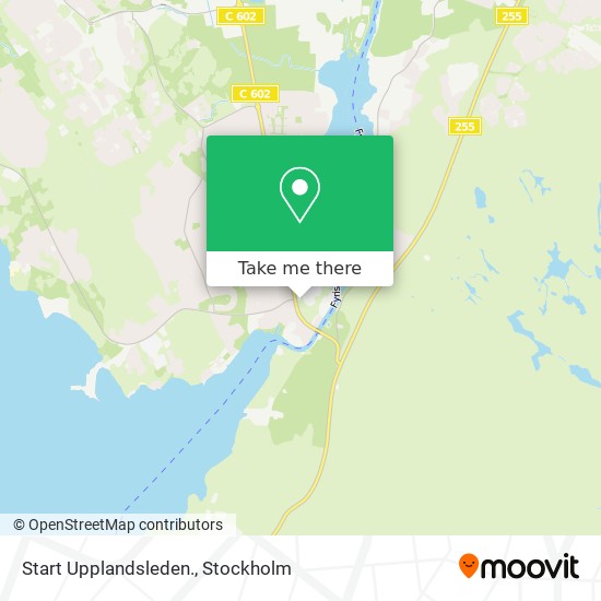 Start Upplandsleden. map