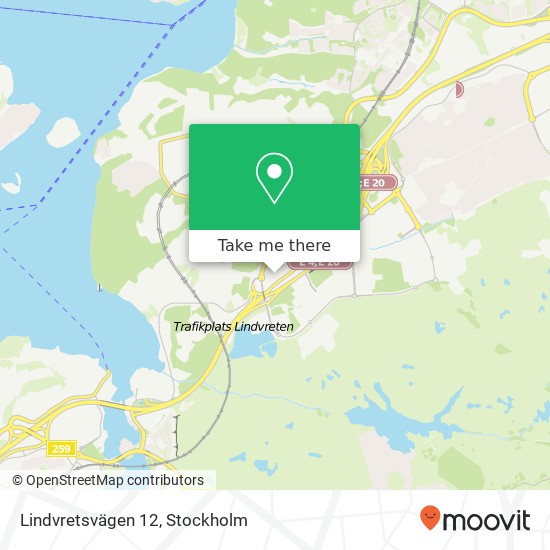 Lindvretsvägen 12 map