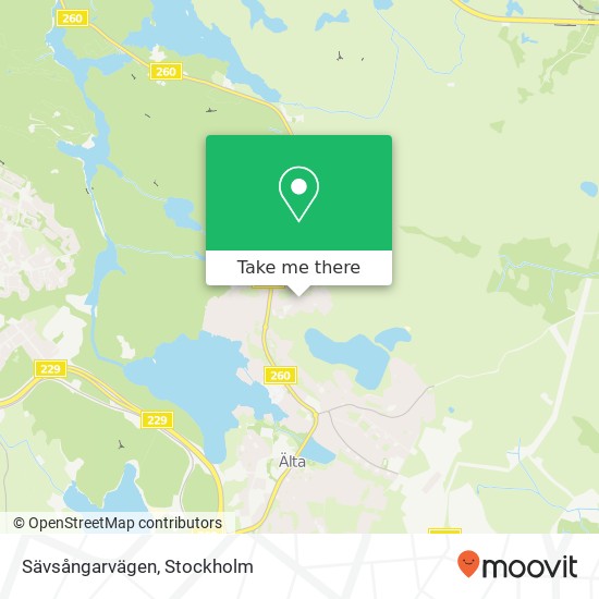 Sävsångarvägen map