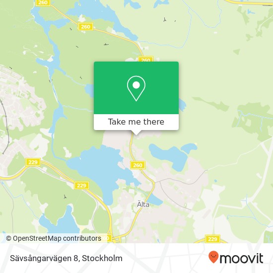 Sävsångarvägen 8 map