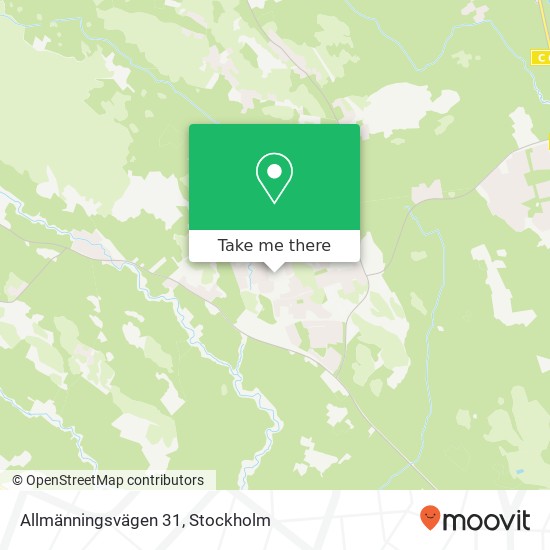 Allmänningsvägen 31 map