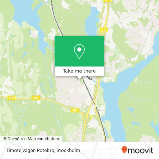 Timotejvägen Rotebro map