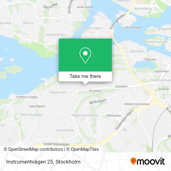 Instrumentvägen 25 map