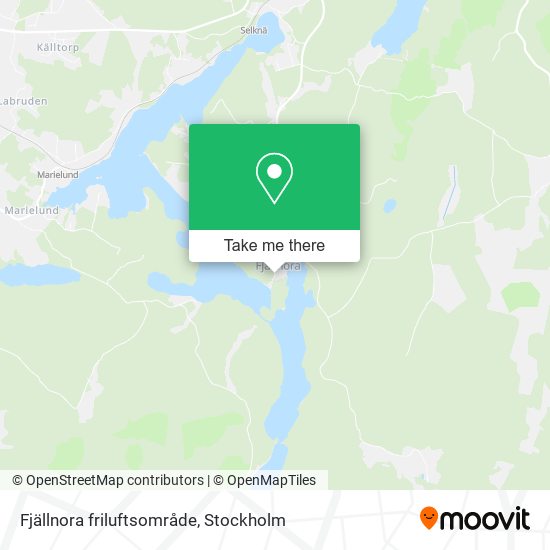 Fjällnora friluftsområde map