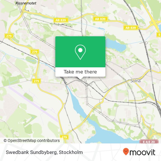 Swedbank Sundbyberg map