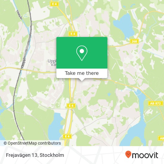 Frejavägen 13 map