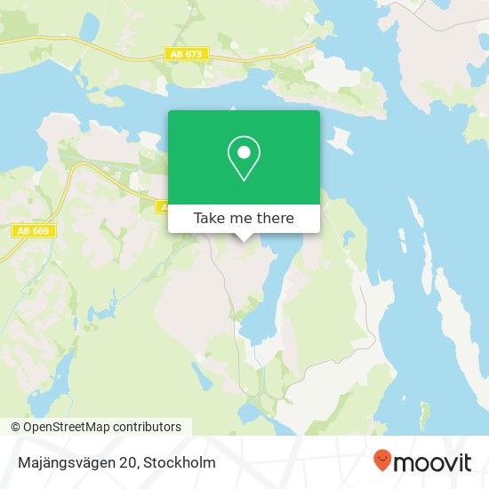 Majängsvägen 20 map