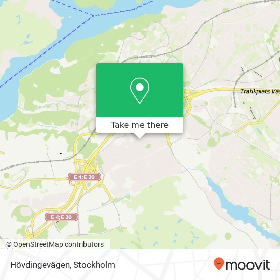 Hövdingevägen map