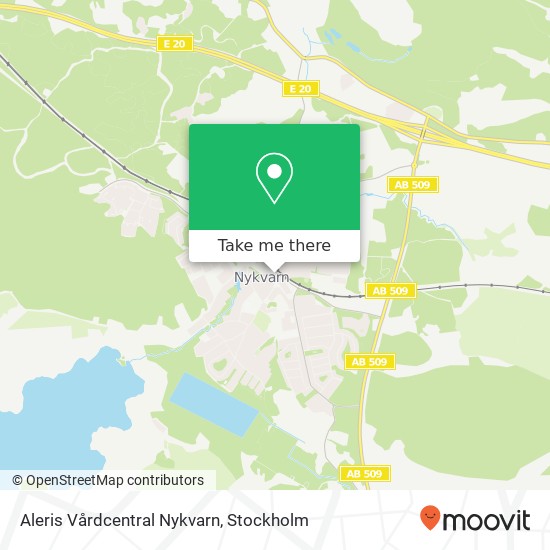 Aleris Vårdcentral Nykvarn karta