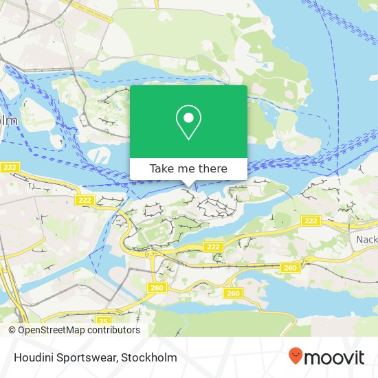 Houdini Sportswear map