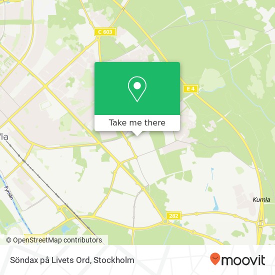 Söndax på Livets Ord map