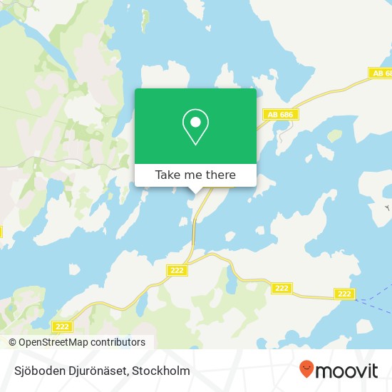 Sjöboden Djurönäset map