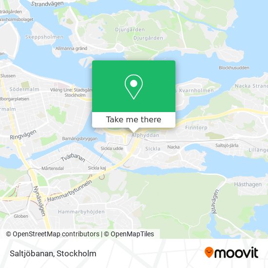Saltjöbanan map