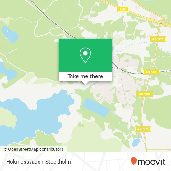 Hökmossvägen map