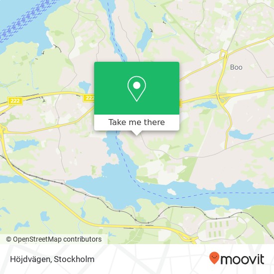 Höjdvägen map