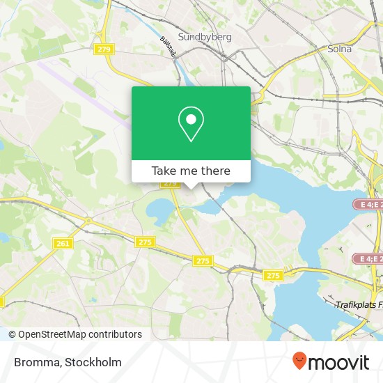 Bromma map