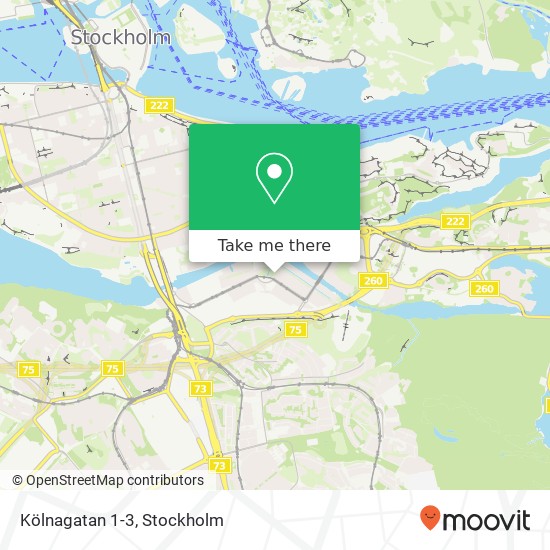 Kölnagatan 1-3 map