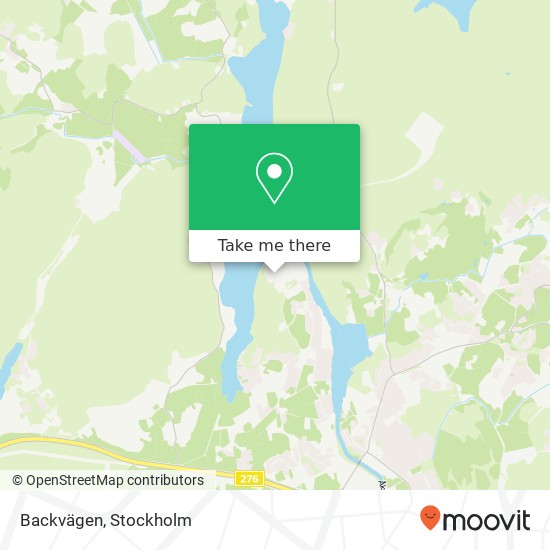 Backvägen map