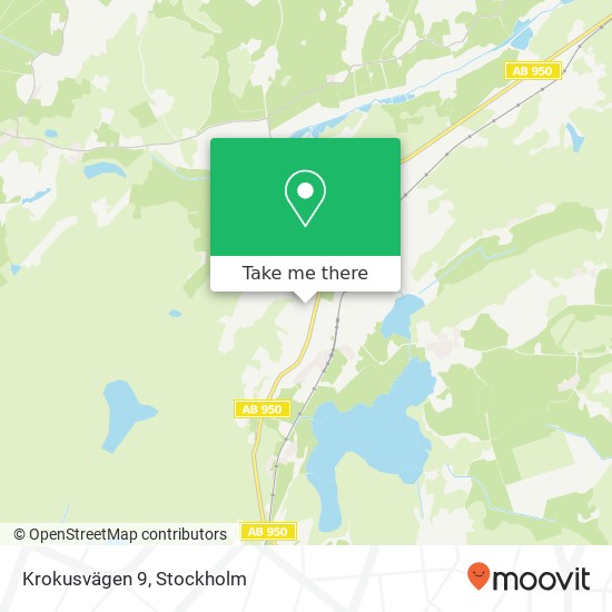 Krokusvägen 9 map