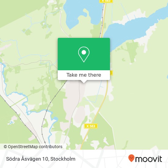 Södra Åsvägen 10 map